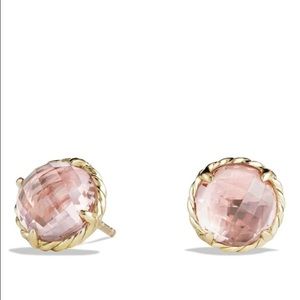 David Yurman Chatelaine Morganite 18k Earrings